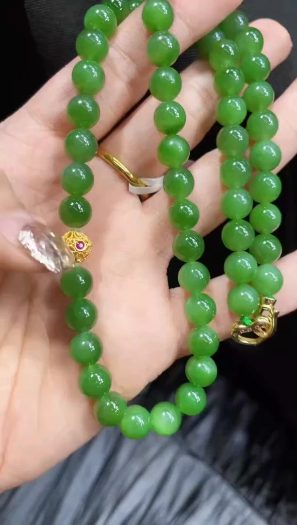 【闪购商品】和田玉妈妈链18K金镶嵌多样性发一