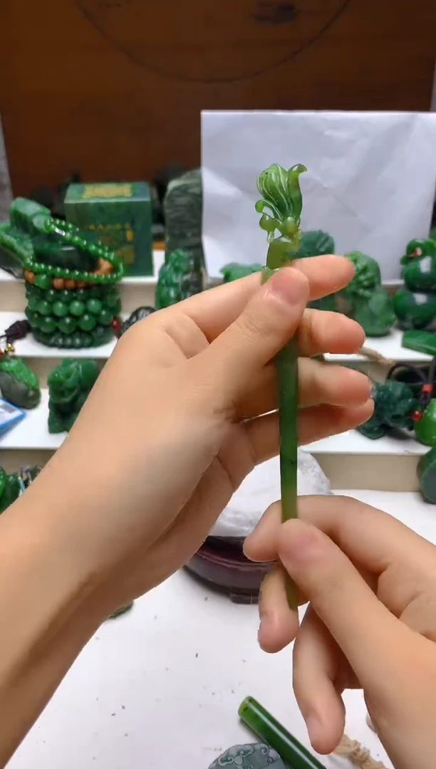 未镶嵌和田玉（碧玉）发饰0