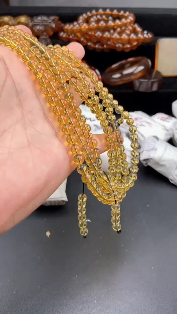 【闪购商品】琥珀手链未镶嵌6+蓝珀108项链【多样性发货其中一】