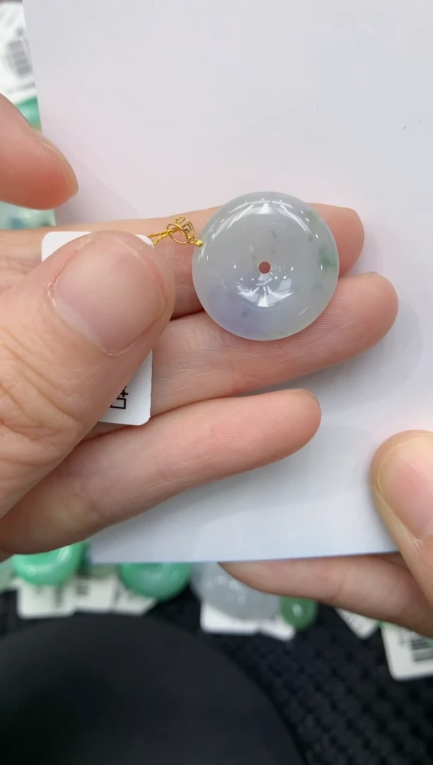 【闪购商品】翡翠颈饰18K金镶嵌11111111