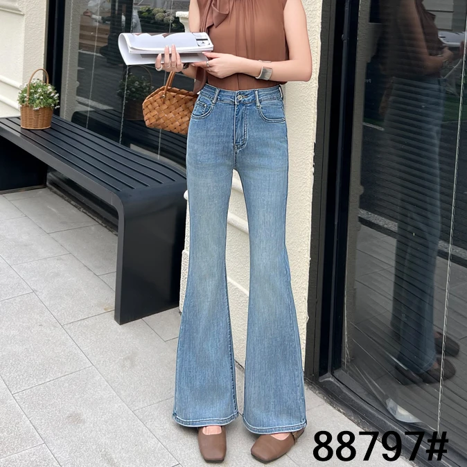 新款百搭显瘦喇叭裤（88797-27）