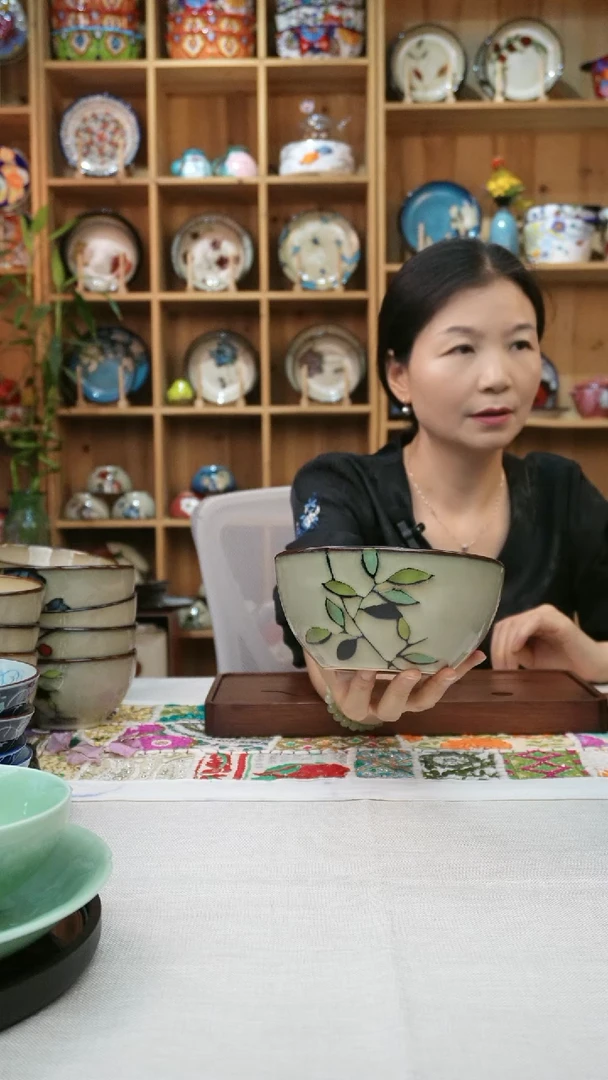 瓷片小可陶瓷一组2个面碗