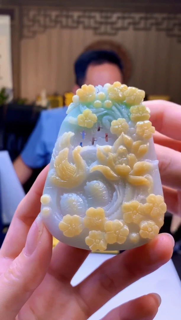 定制翡翠未镶嵌1085ry-毛货挂件16