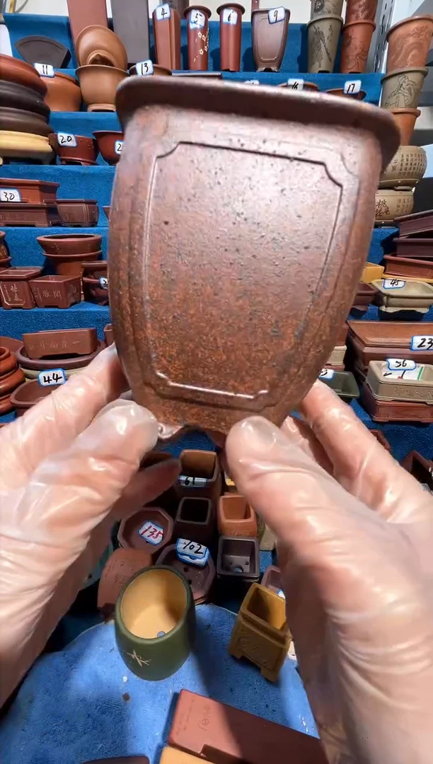 【闪购商品】紫砂紫砂花盆8*9