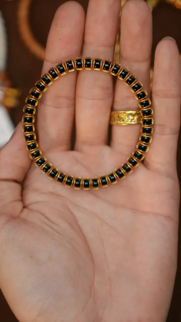 菩提根/象牙果手串2号缅甸金蓝6.1单圈