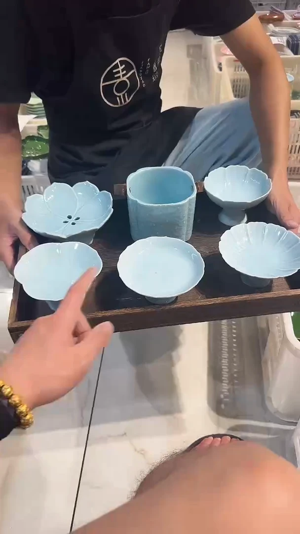 瓷片微瑕商品，介意勿拍 【托盘】