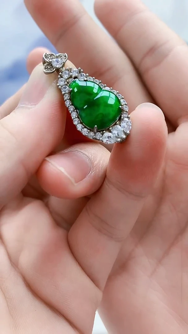 未镶嵌定制翡翠4868bb-毛货挂件26