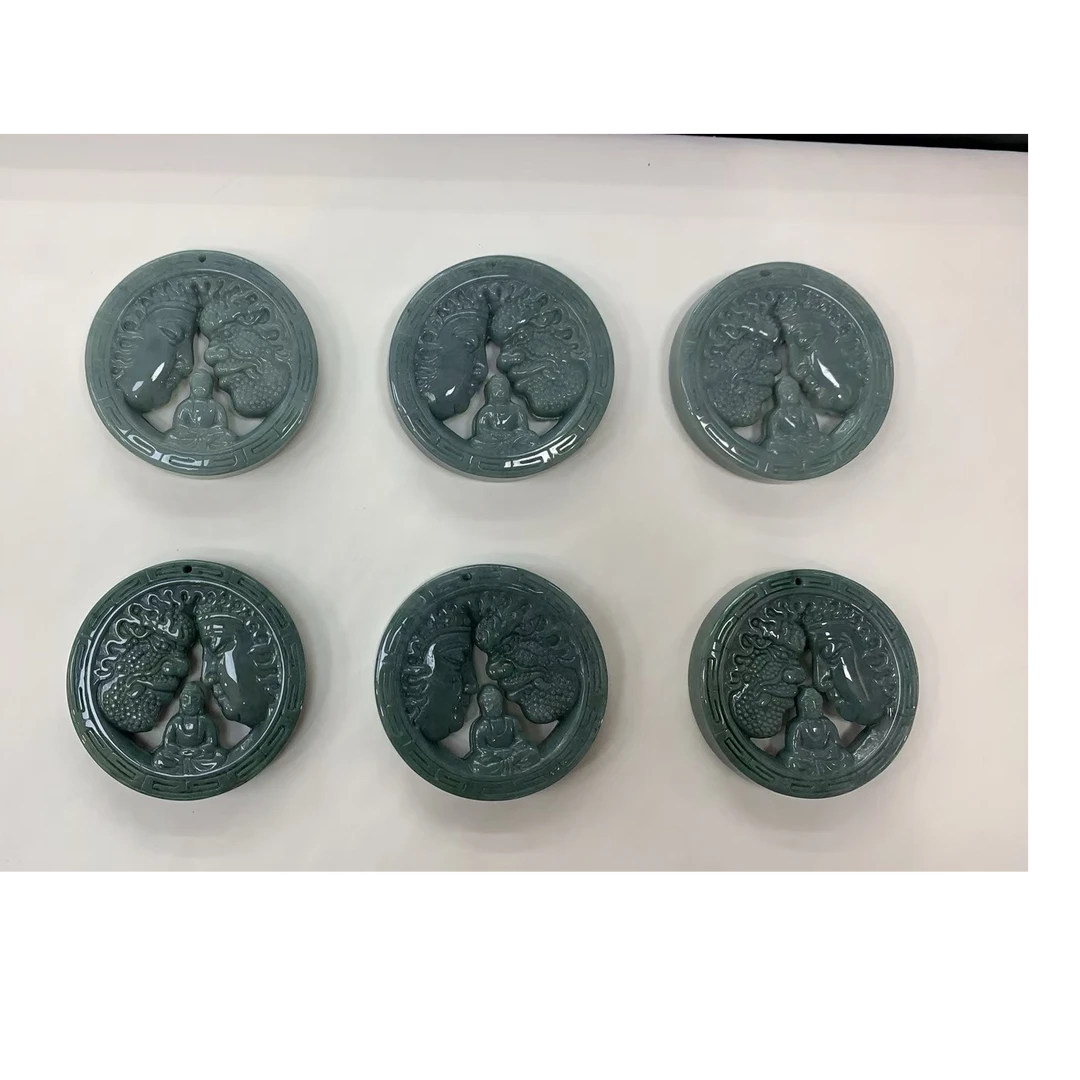 抖音官方正品质检中心天然A货翡翠神佛契【多样性发货-拍一发一】