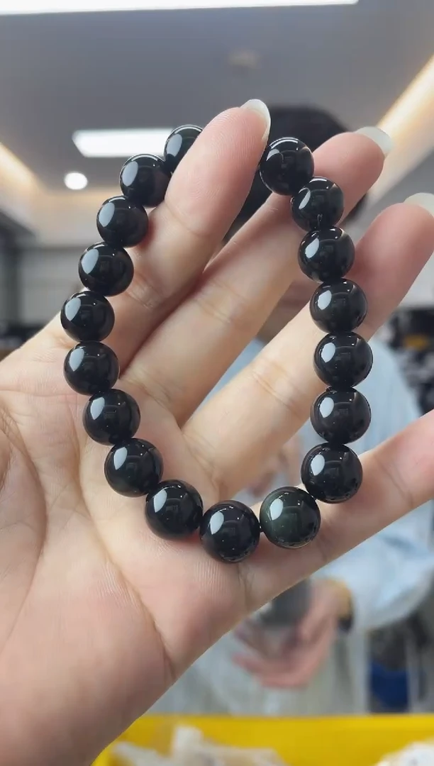 【闪购商品】黑曜岩手链未镶嵌多样性一件发货