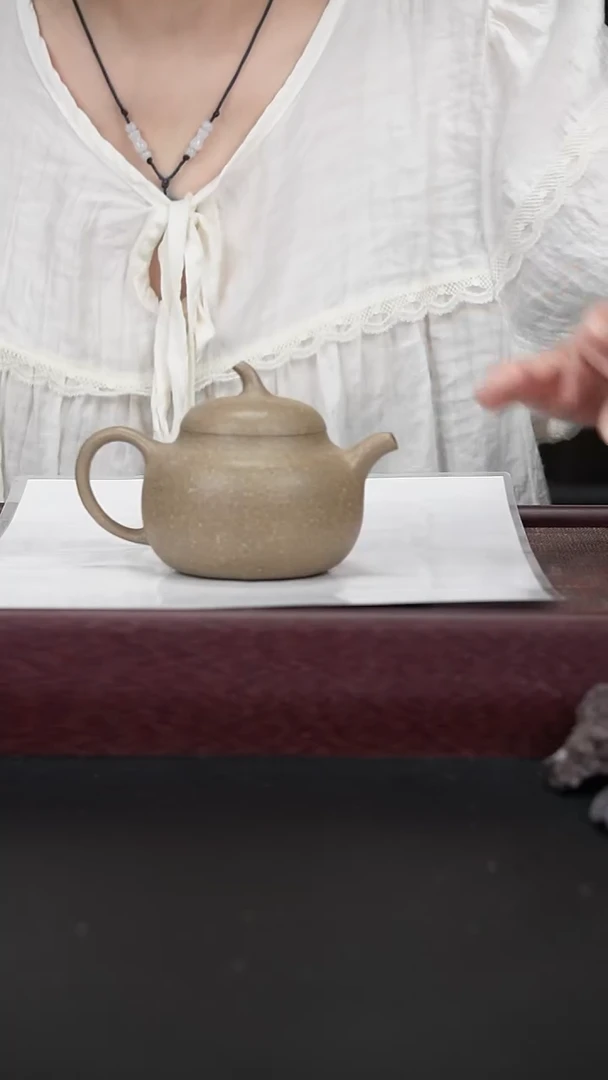 茶壶紫砂xj松华青段茄瓜200CC