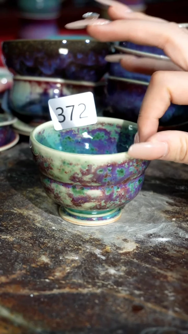摆件精品窑变钧瓷茶器