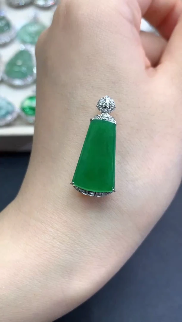 【闪购商品】翡翠颈饰18K金镶嵌C22