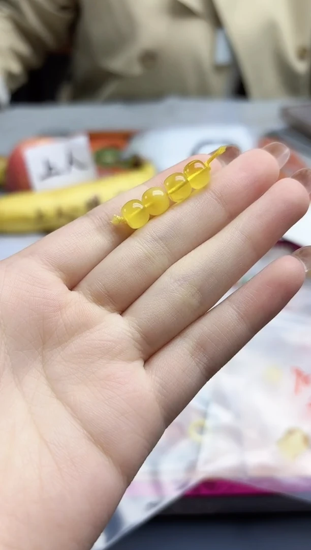 裸石蜜蜡未镶嵌蜜蜡配饰一组8mmGW