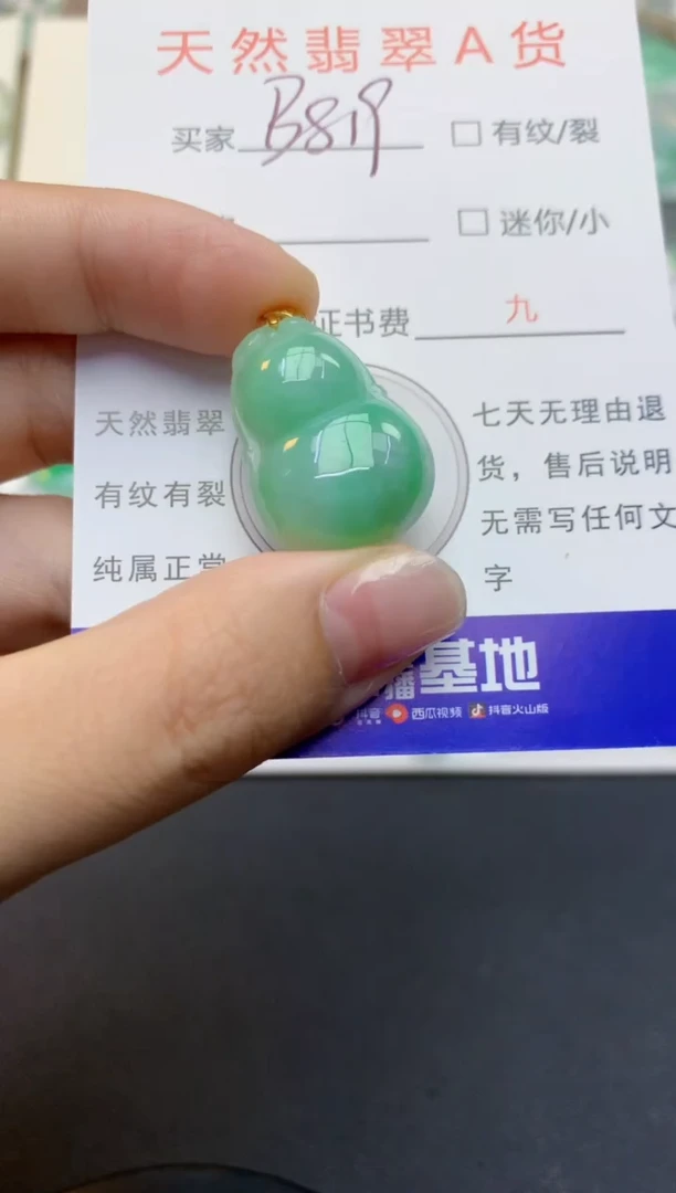 翡翠未镶嵌颈饰天然缅甸A货翡翠