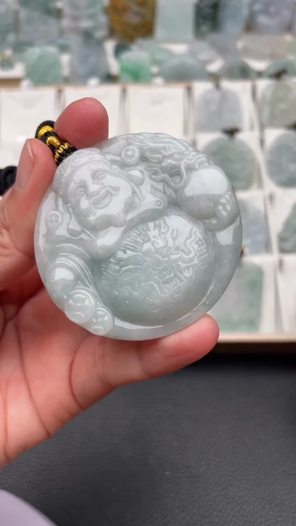颈饰未镶嵌翡翠天然缅甸翡翠A货422