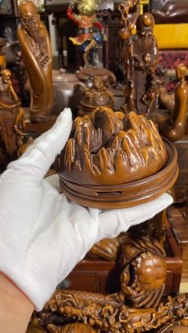 木小叶黄杨摆件博山炉