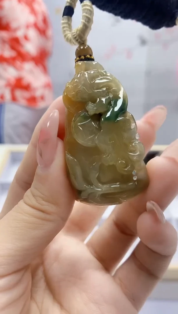 未镶嵌定制翡翠4898ty-毛货挂件99