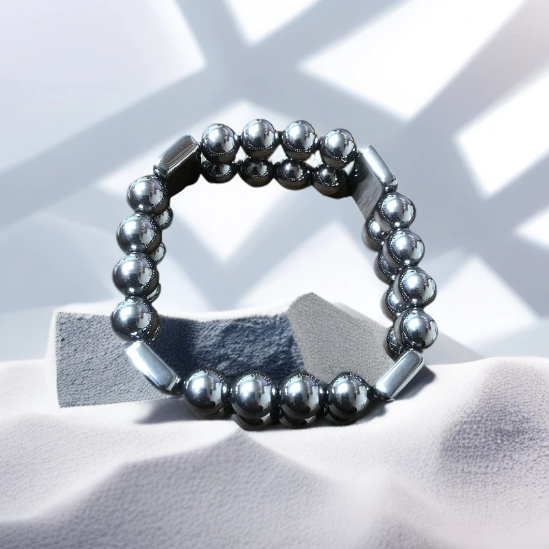 【正品太赫兹石】高含量太赫兹奇石10MM双圈链牌奇石赠证书+礼