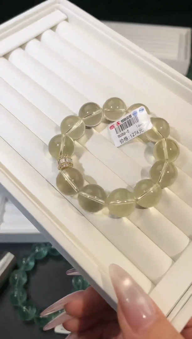 水晶手链合金多样性发一巴西黄16mm