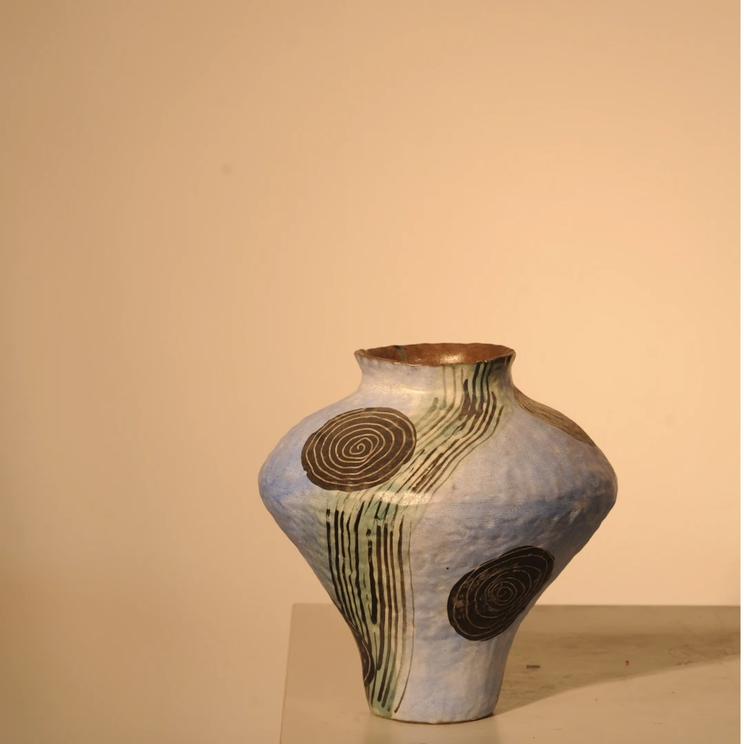 【年货专场】【雕刻星空大飞碟】手绘艺术感花瓶