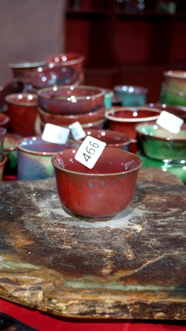 摆件精品窑变钧瓷茶器