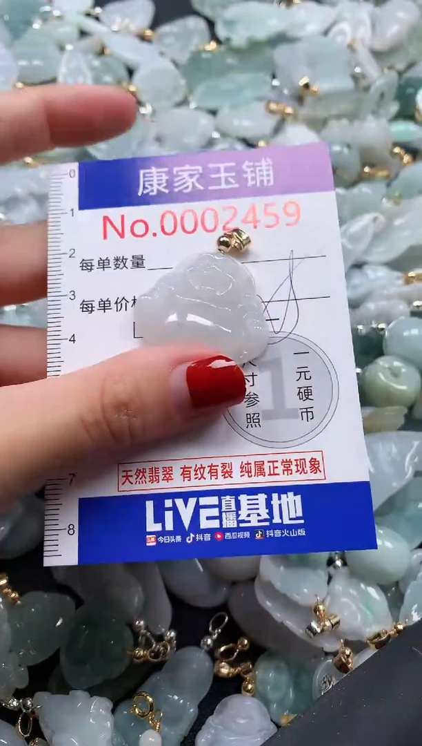 翡翠未镶嵌吊坠(不含链)2459