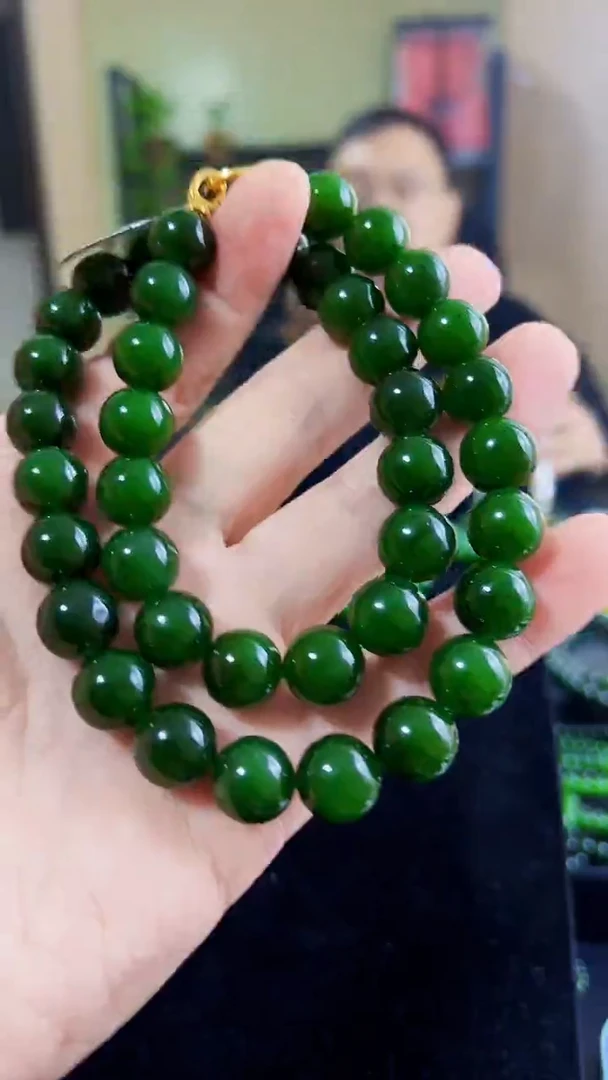 项链未镶嵌和田玉（碧玉）12
