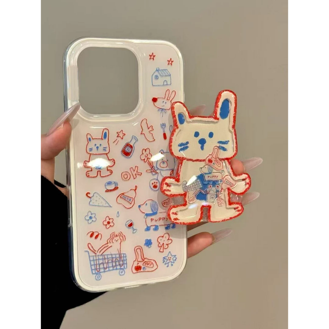 诚星泽可爱猫咪摇摇乐适用苹果16PRO手机壳华为OPPO小米VIVO新款