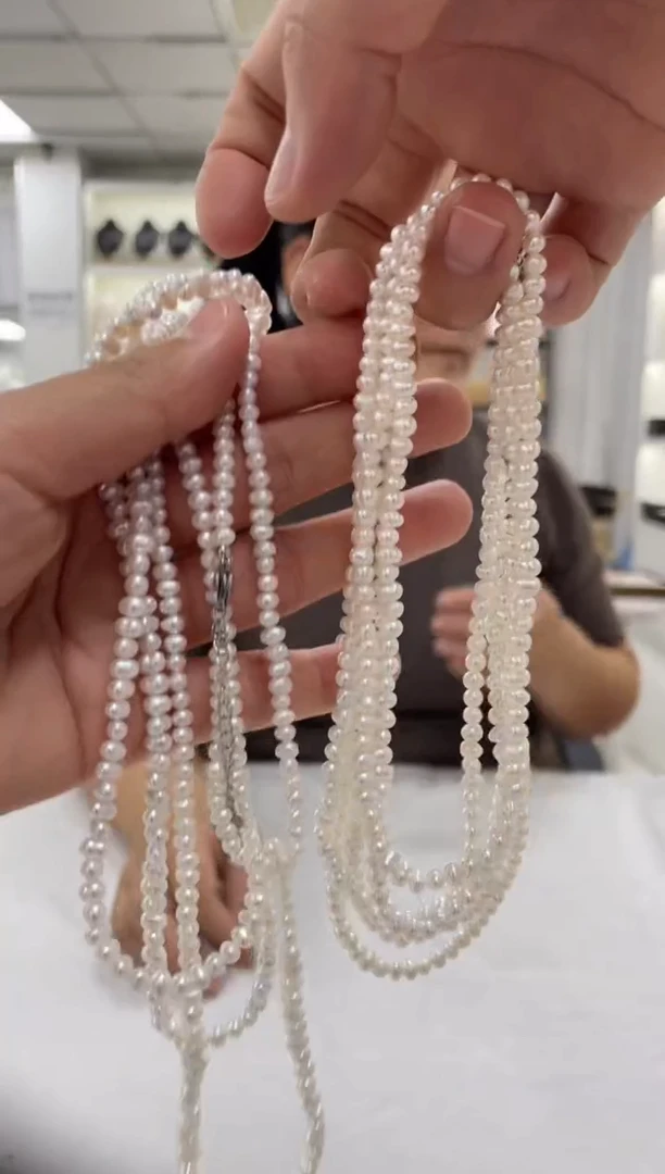 未镶嵌珠串淡水珍珠48多样性发其一
