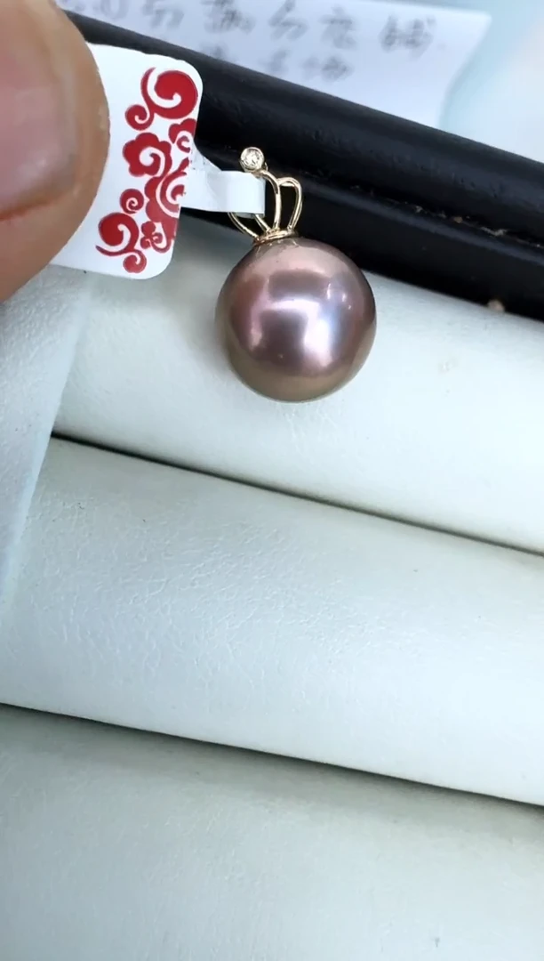 【闪购商品】淡水珍珠颈饰18K金镶嵌吊坠