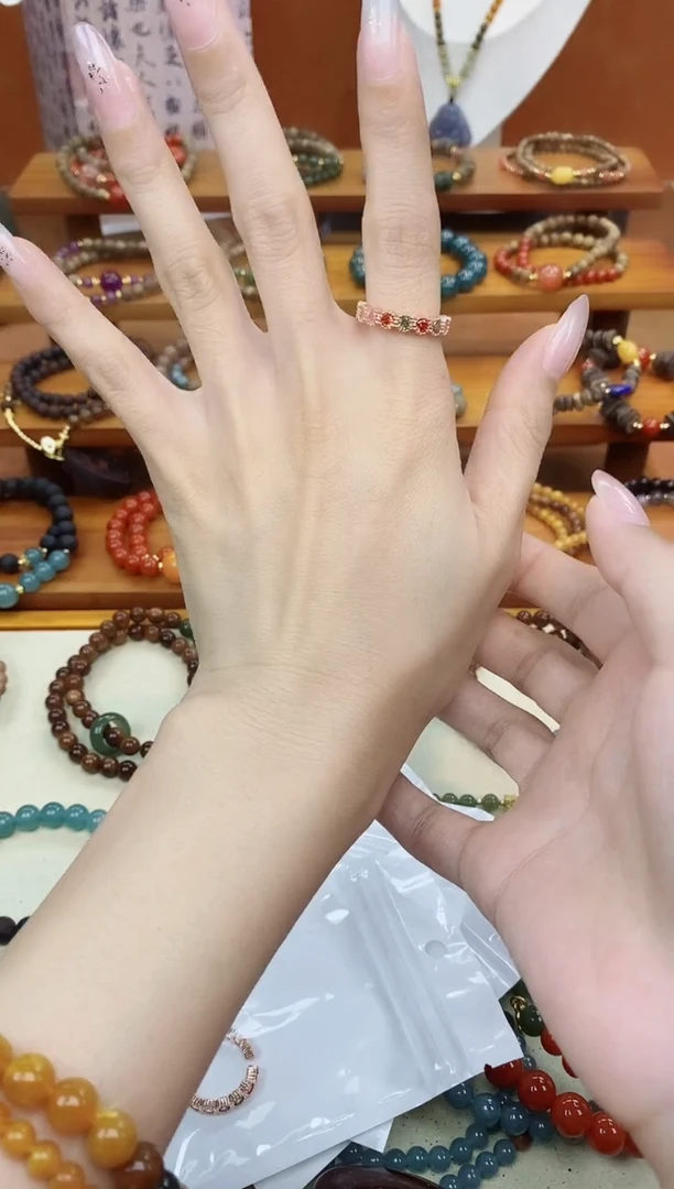 碧玺戒指未镶嵌单圈戒指