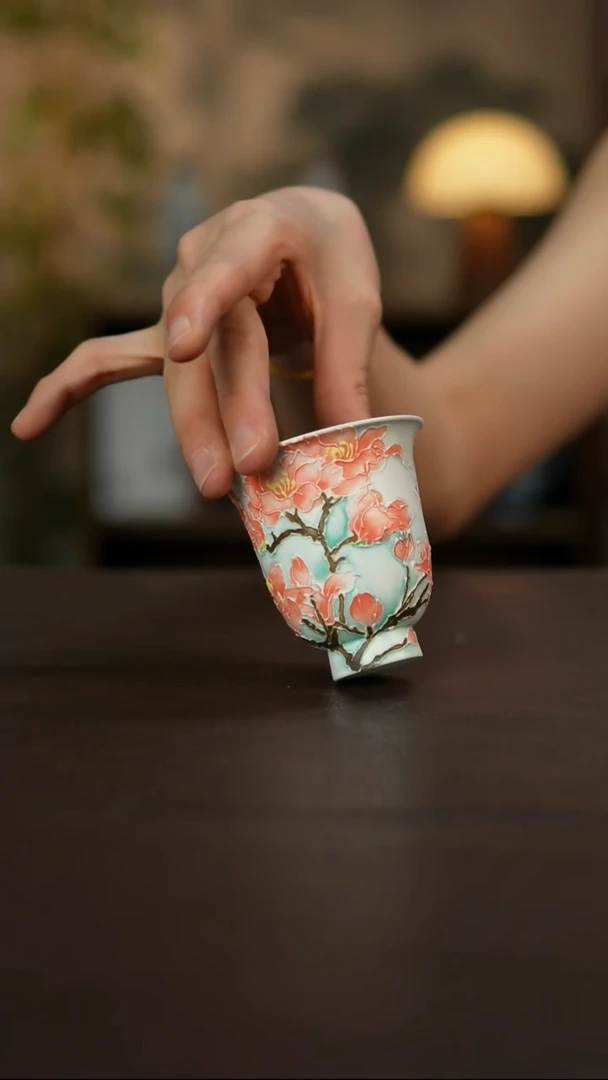 杯景德镇陶瓷杯碗柴烧多人