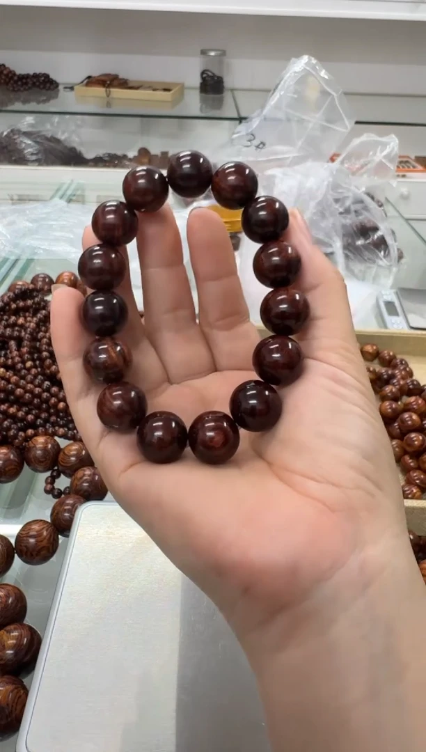 黄花梨/降香黄檀手串/手链臻品1.5规格老料海黄手串