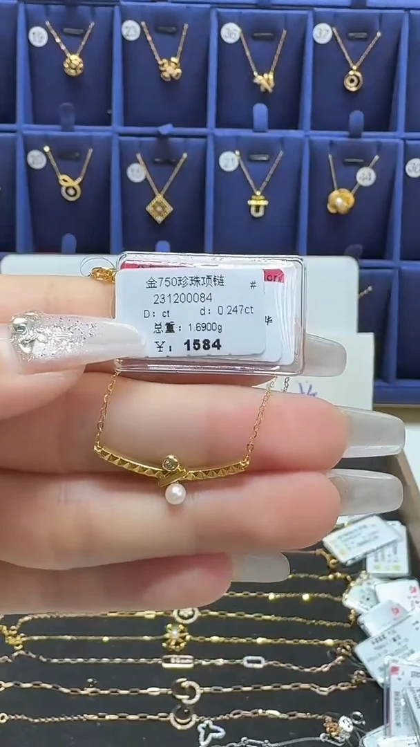套链18K金镶嵌钻石套链