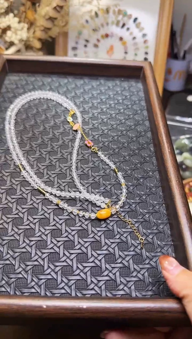 水晶摆件未镶嵌珠链