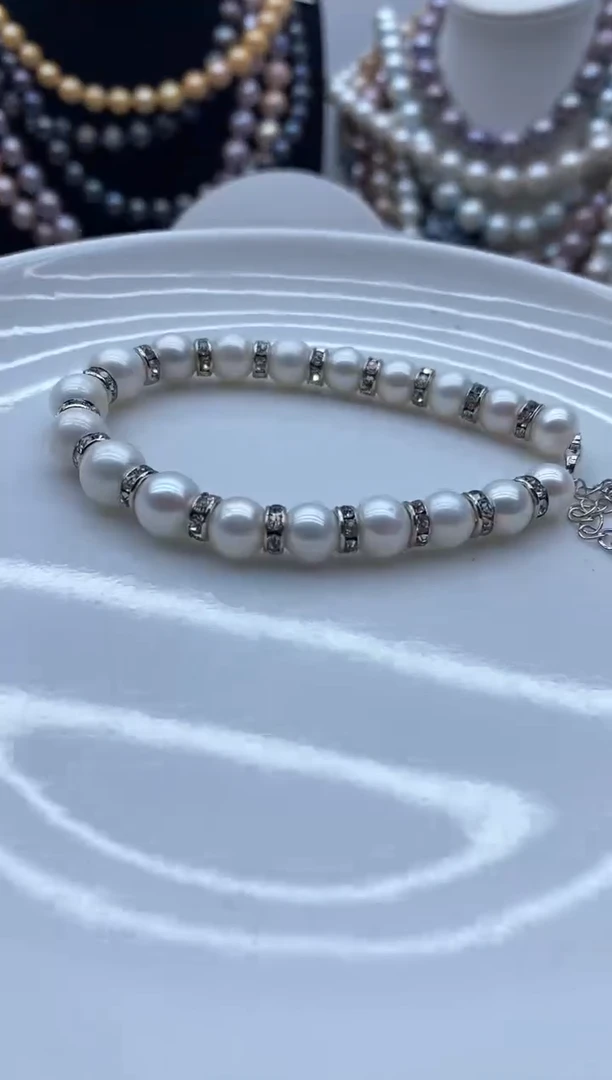 淡水珍珠钛钢颈饰2