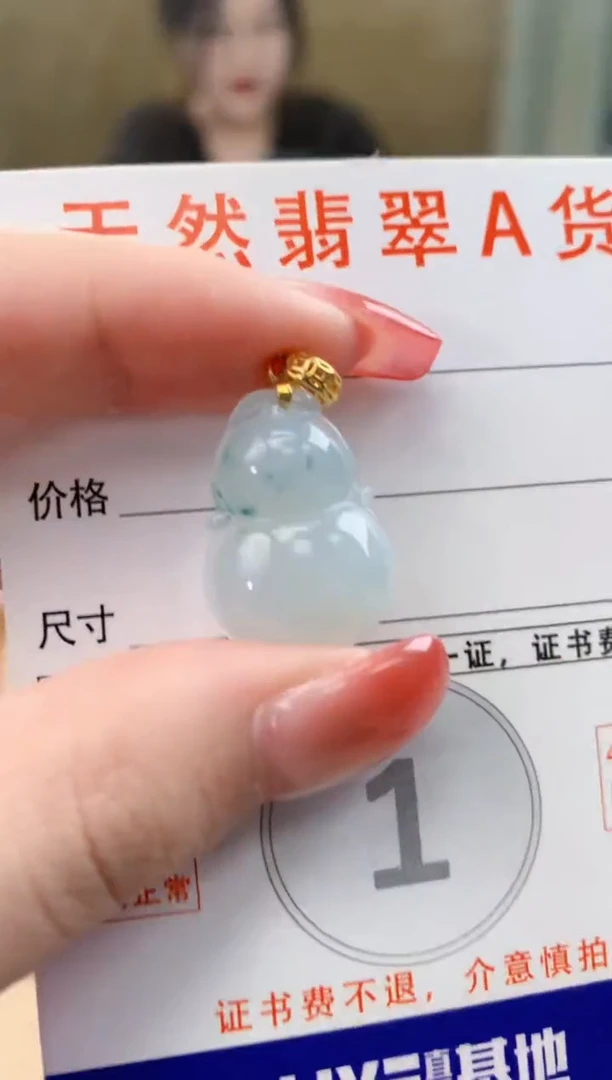 颈饰未镶嵌翡翠天然A货翡翠挂件