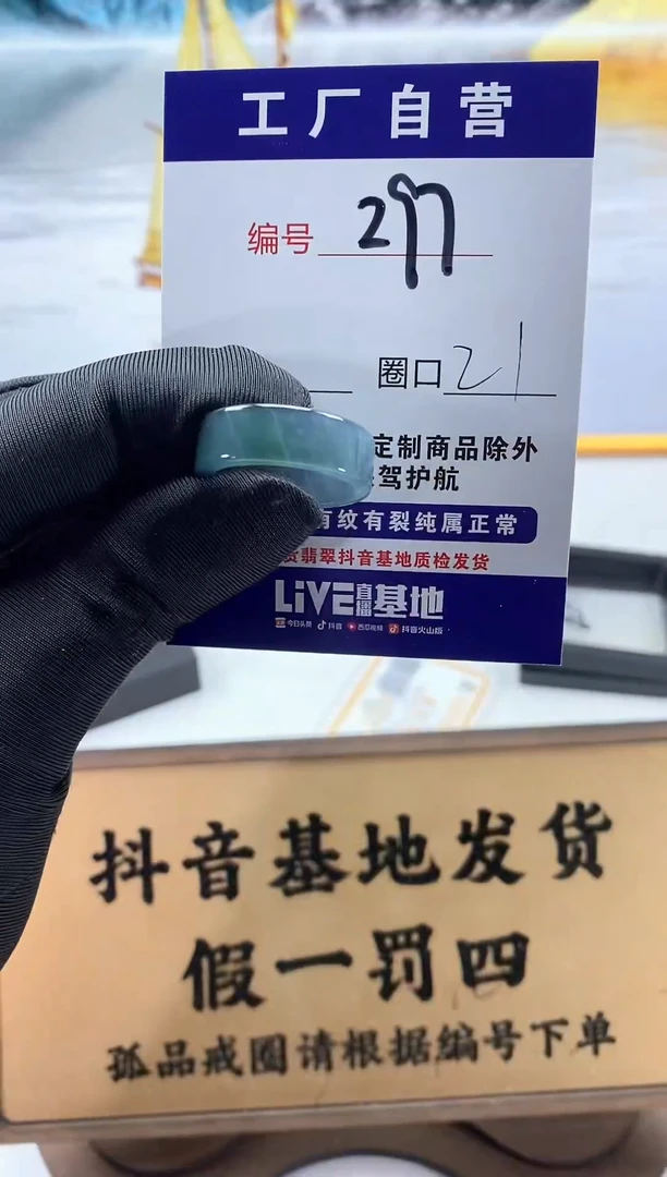 未镶嵌戒圈翡翠297