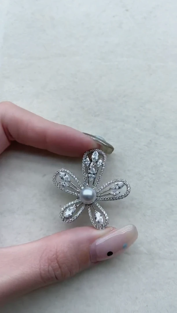 【闪购商品】海水珍珠胸针未镶嵌Y108