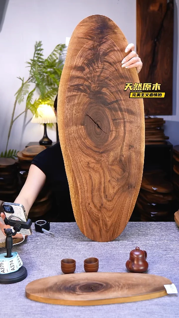 木北美黑胡桃原木.干裂疤结不属于商品质量问题完美主义者慎拍
