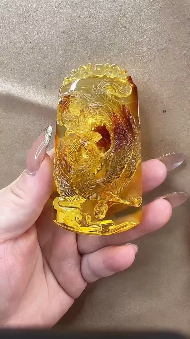 琥珀颈饰未镶嵌吊坠