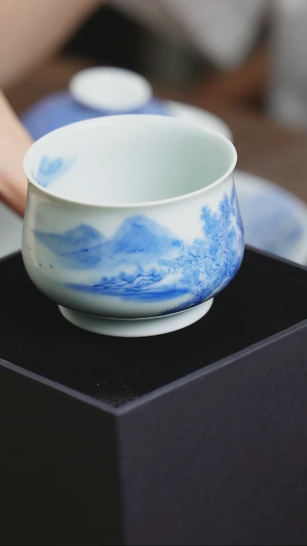 哈***哈阿方家  山水杯