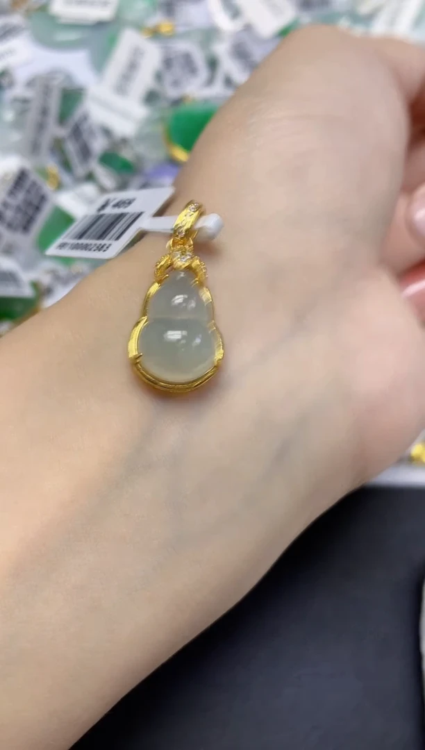 颈饰未镶嵌翡翠天然缅甸翡翠A货多样性发一件
