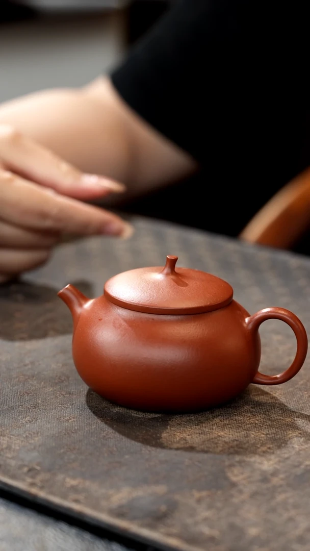 茶壶紫砂十*殇朱泥瓜语壶130cc