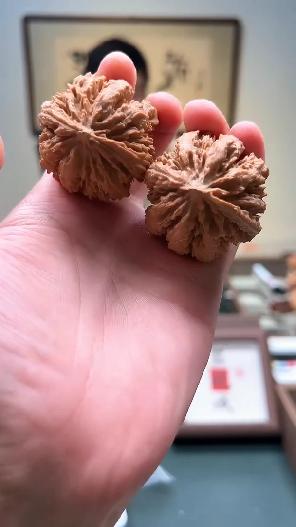 把件文玩核桃43mm左右 灯笼1对 34号