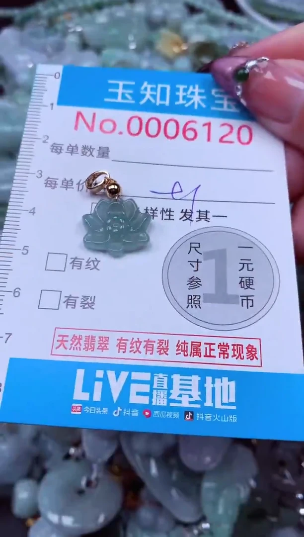 吊坠(不含链)未镶嵌翡翠6120