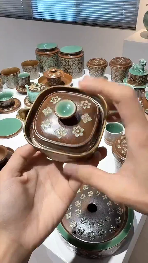青瓷手工茶器包邮