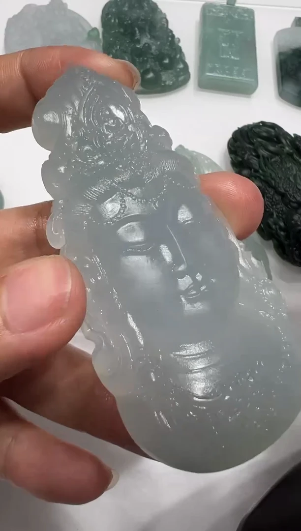 【闪购商品】定制翡翠未镶嵌观音