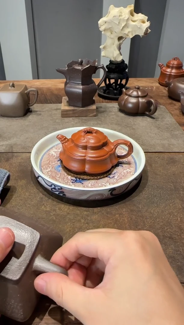 茶壶紫砂?****~海棠竹鼎扁