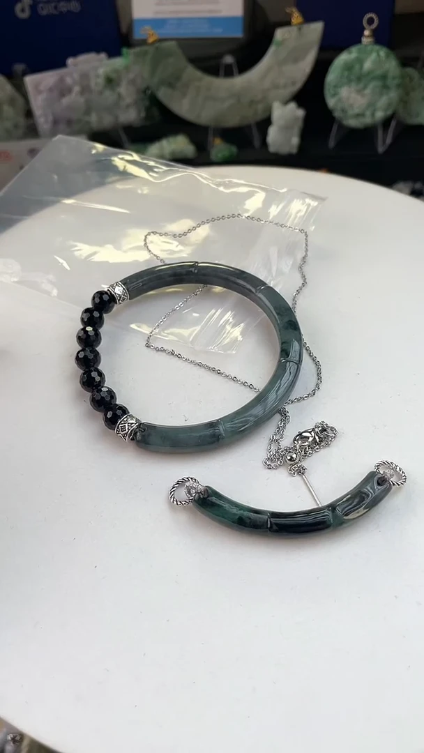 未镶嵌手链翡翠手工定制默认微瑕主播介绍为准